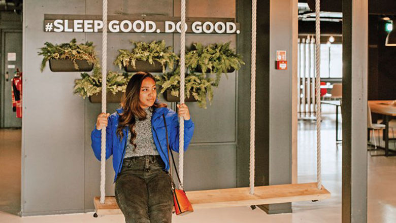A public space at the Good Hotel London.