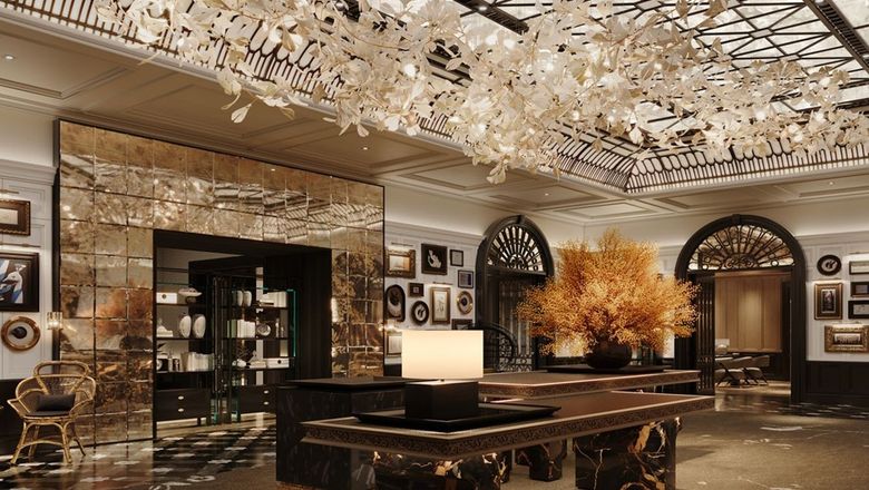 The design of the 183-suite hotel draws from colonial and tropical influences.