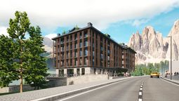 The First Cortina will open on Corso Italia in Cortina d’Ampezzo in early December 2026, following a full redesign by Studio Marincola Architects.