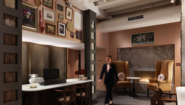 The Porter House Hotel lobby. The Porter House Hotel lobby.