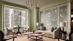 The refurbished living room of the Valley Wing Executive Suite.