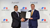 Yoshihiro Nakai, president and representative director, Sekisui House and Craig Smith, president and managing.