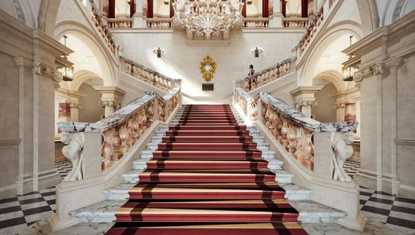 The Old War Office, Whitehall, is undergoing a major refurbishment for the opening of Raffles London at The OWO. The Old War Office, Whitehall, is undergoing a major refurbishment for the opening of Raffles London at The OWO.