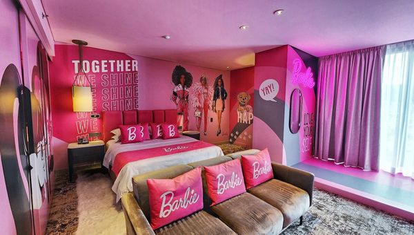 Hilton Bogota Corferias has introduced a limited-time Barbie-themed suite completed with pink decor and Barbie-inspired activities throughout the hotel.