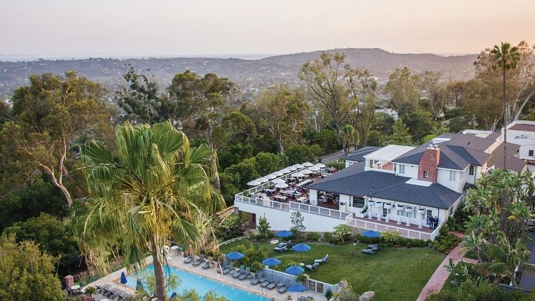 El Encanto is a historic 90-bungalow luxury hotel in Santa Barbara, offering Pacific Ocean views and old-Hollywood charm since 1918.