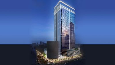 The Bulgari Hotel Tokyo will occupy the top seven floors of a 45-floor building.