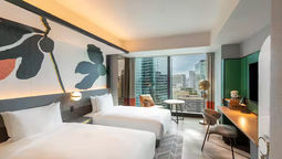 Guests enjoy a panoramic view of the city at the new Canopy by Hilton Osaka Umeda.