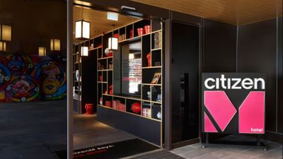 The company currently owns 37 hotels, including citizenM Taipei North Gate (pictured). Two new hotels are expected to open by mid-2026 in London and Washington D.C.