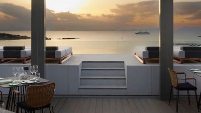 Dusit Suites Athens, in Glyfada, is an all-suite property equipped with private balconies boasting sea/mountain views.