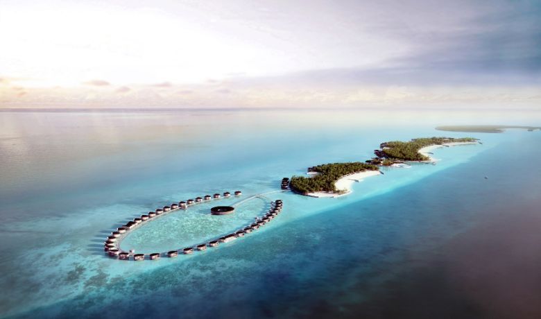 An overview of the The Ritz-Carlton Maldives, Fari Islands.