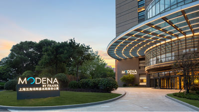 Modena by Fraser Wujiaochang Shanghai offers 307 serviced apartments with kitchenettes, gym, yoga room, and meeting spaces in Yangpu District.