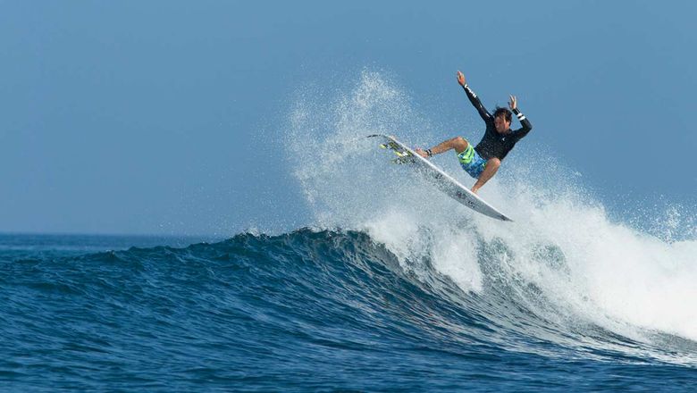 Heli-surfing Java’s legendary tubes with Four Seasons Resorts Bali