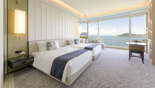 All rooms, from the standard guestroom to the suites, come with ocean-facing views.