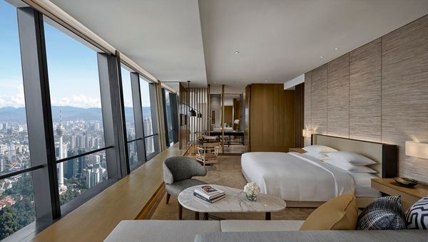 The Park Hyatt Kuala Lumpur occupies Asia Pacific's tallest skyscraper's top 17 floors, featuring the world's highest spa and gym facilities. The Park Hyatt Kuala Lumpur occupies Asia Pacific's tallest skyscraper's top 17 floors, featuring the world's highest spa and gym facilities.