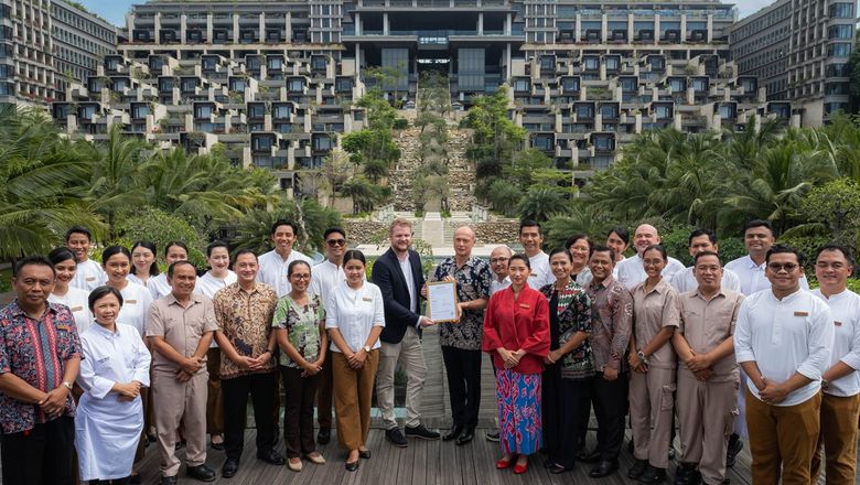 The winning sustainability team at Apurva Kempinski Bali.