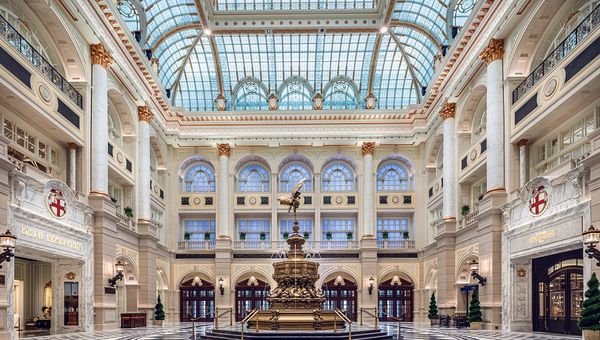 The Londoner Macao has a version of the Victorian Crystal Palace, with a 10-storey-high ceiling and made of glass, iron, and marble.