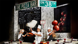 Daniele Cason at work at The Pizza Bar on 38th in Mandarin Oriental, Tokyo.