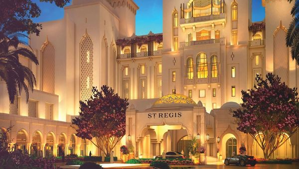 St. Regis Marsa Arabia Island is accessible via a link bridge that brings guests to the private island. St. Regis Marsa Arabia Island is accessible via a link bridge that brings guests to the private island.