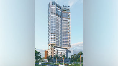 The design of the Radisson Blu Hotel, Ha Long Bay, evokes imagery of a ship at sea.