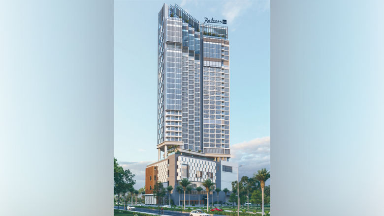 The design of the Radisson Blu Hotel, Ha Long Bay, evokes imagery of a ship at sea.