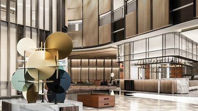 Sheraton Xi'an Chanba features a lobby art installation inspired by the local Lantern Festival.