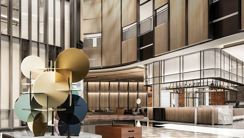 Sheraton Xi'an Chanba features a lobby art installation inspired by the local Lantern Festival.