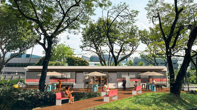 The train-hotel will include public recreational green space.