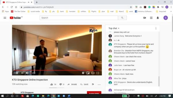 What the virtual participants of the Andaz Seoul Gangnam site inspection experienced in real time.
