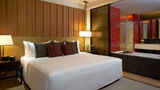 Master bedroom in a two-bedroom serviced suite. Master bedroom in a two-bedroom serviced suite.