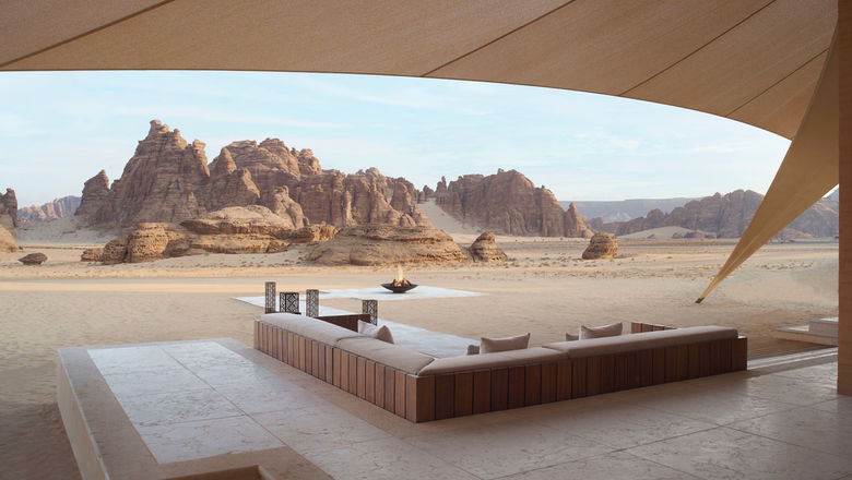 The all-villa resort in Saudi Arabia is built around three concepts to allow guests to immerse in the resort and its surroundings.