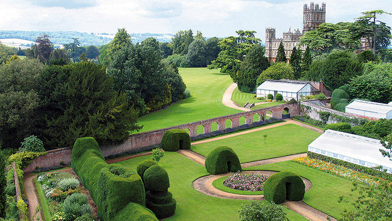 Highclere Castle is the fictional home of the Crawley Family.