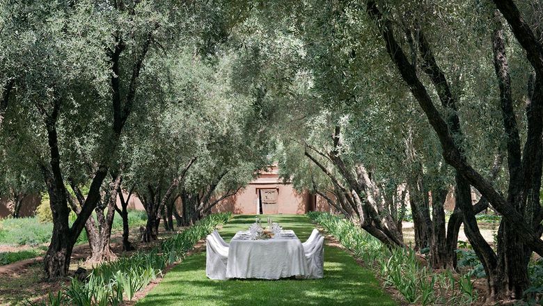 Exotic dining destinations at Dar Ahlam in Morocco.