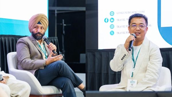 Leo Zheng, founder of Bridge Travel in China, and Harjit Singh, founder and chief of guest experience at Travel Twist, India speaking at the inaugural GTM Luxury APAC in Singapore. Leo Zheng, founder of Bridge Travel in China, and Harjit Singh, founder and chief of guest experience at Travel Twist, India speaking at the inaugural GTM Luxury APAC in Singapore.