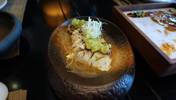 Steamed kühlbarra barramundi