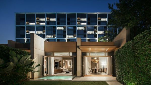 Veranda suites at the Capella Bangkok feature plunge pools and views of the Chao Phraya River. Veranda suites at the Capella Bangkok feature plunge pools and views of the Chao Phraya River.