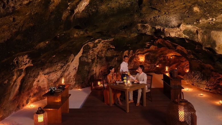 The Secret Cave dining experience is only exclusively available for Raffles Bali guests.