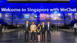 Representatives from STB, WeChat and SACEOS at the launch of MeetSG.