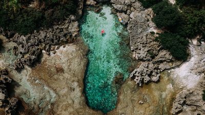 The Marianas archipelago comprises 14 islands, including Saipan, Tinian, and Rota.