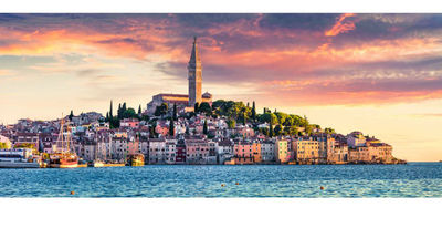Croatia is the latest partner to join the Mediterranean Luxe tourism campaign. Pictured is the fishing port of Rovinj, along the west coast of the Istrian peninsula.