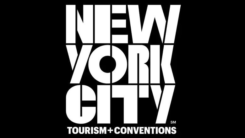 The New York City Tourism + Conventions logo.