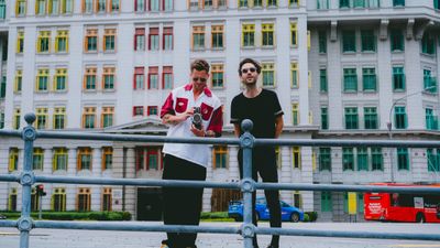 OneRepublic’s Ryan Tedder and Brian Willett at the Old Hill Street Police Station in Singapore.