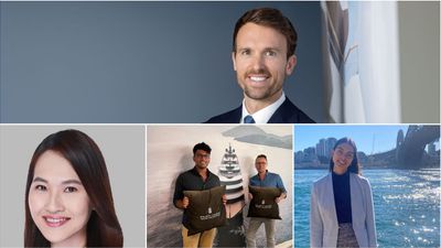 Top: Sebastien Decaix. From left: Melissa Ong, Christopher Menon, Nathan Gudsell, Jasmine Zaman.