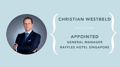Christian Westbeld, General Manager, Raffles Hotel Singapore