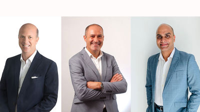 Left to right: Xavier Desaulles, CEO of APAC markets, Club Med; Jean-Charles Fortoul, CEO of APAC resorts, Club Med; Vijay Sharma, GM of Southeast Asia, Club Med.