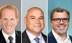 From left: Harry Sommer, the incoming CEO of Norwegian Cruise Line Holdings; David Herrera, who becomes president of Norwegian Cruise Line; and Frank Del Rio, who is retiring as chief of NCLH effective 1 July.