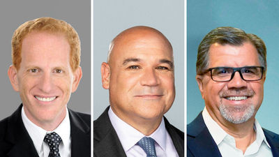 From left: Harry Sommer, the incoming CEO of Norwegian Cruise Line Holdings; David Herrera, who becomes president of Norwegian Cruise Line; and Frank Del Rio, who is retiring as chief of NCLH effective 1 July.
