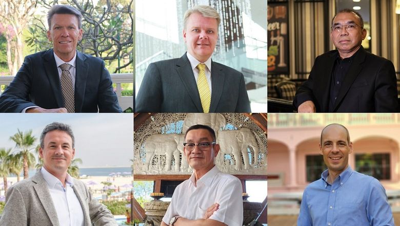 From top left: David Martens, Robert Maurer-Loeffler, Wuthisak Pichayagan, Sebastien Scheeg, Chaiphun Thongsuthum, Bernd Rudigier