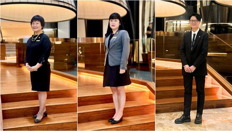 From left: Silvia Yeo, director of commercial; Elizabeth Ong, director of events; Fennie Poon, director of finance