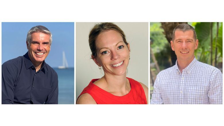 From left: Tony Pedroni, Area General Manager Thailand; Leah Matters, General Manager for Outrigger Koh Samui Beach Resort; Sergey Kutuzov, Area Director of Sales and Marketing Thailand.