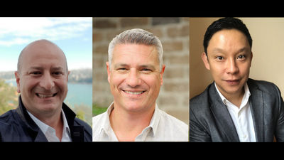 Left to right: John Stucci, president - Pacific; Grant Sumich, head of commercial - Pacific; Anthony Rumpel, hotel procurement manager - Pacific.